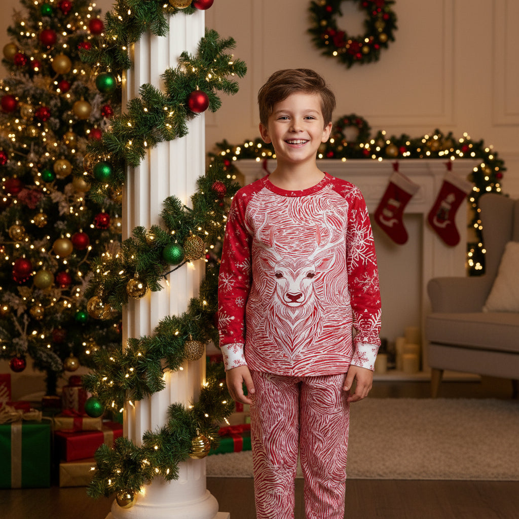 boys-christmas-pajamas-sweater-unisex-style-girls-sweater-red-and-white-wickedyo 2